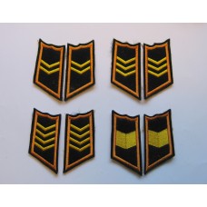 Panssarijoukkojen kauluslaatta parit 4 kpl